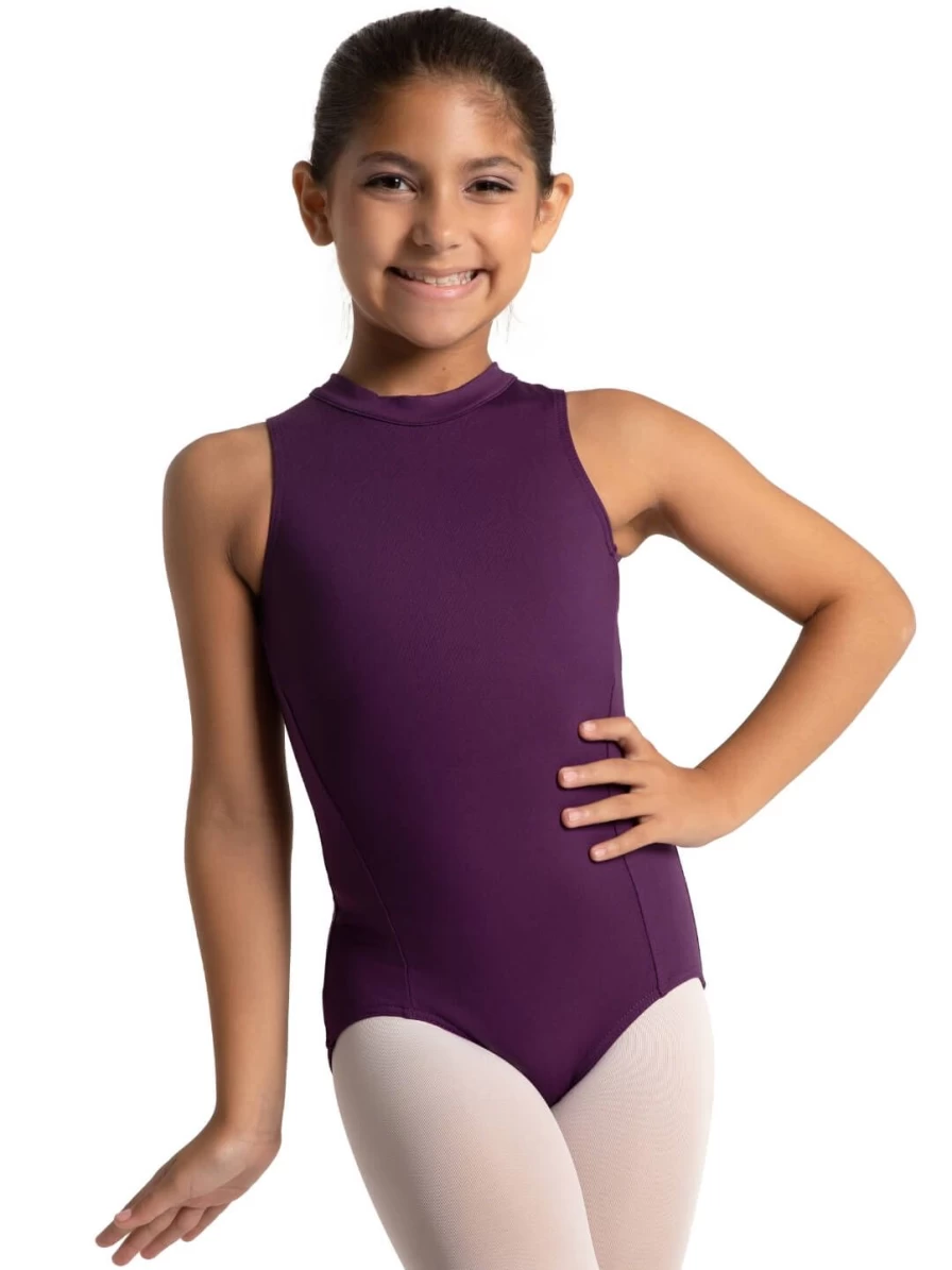 Capezio Girls Studio Collection High Neck Dance Leotard for Ballet & Performance