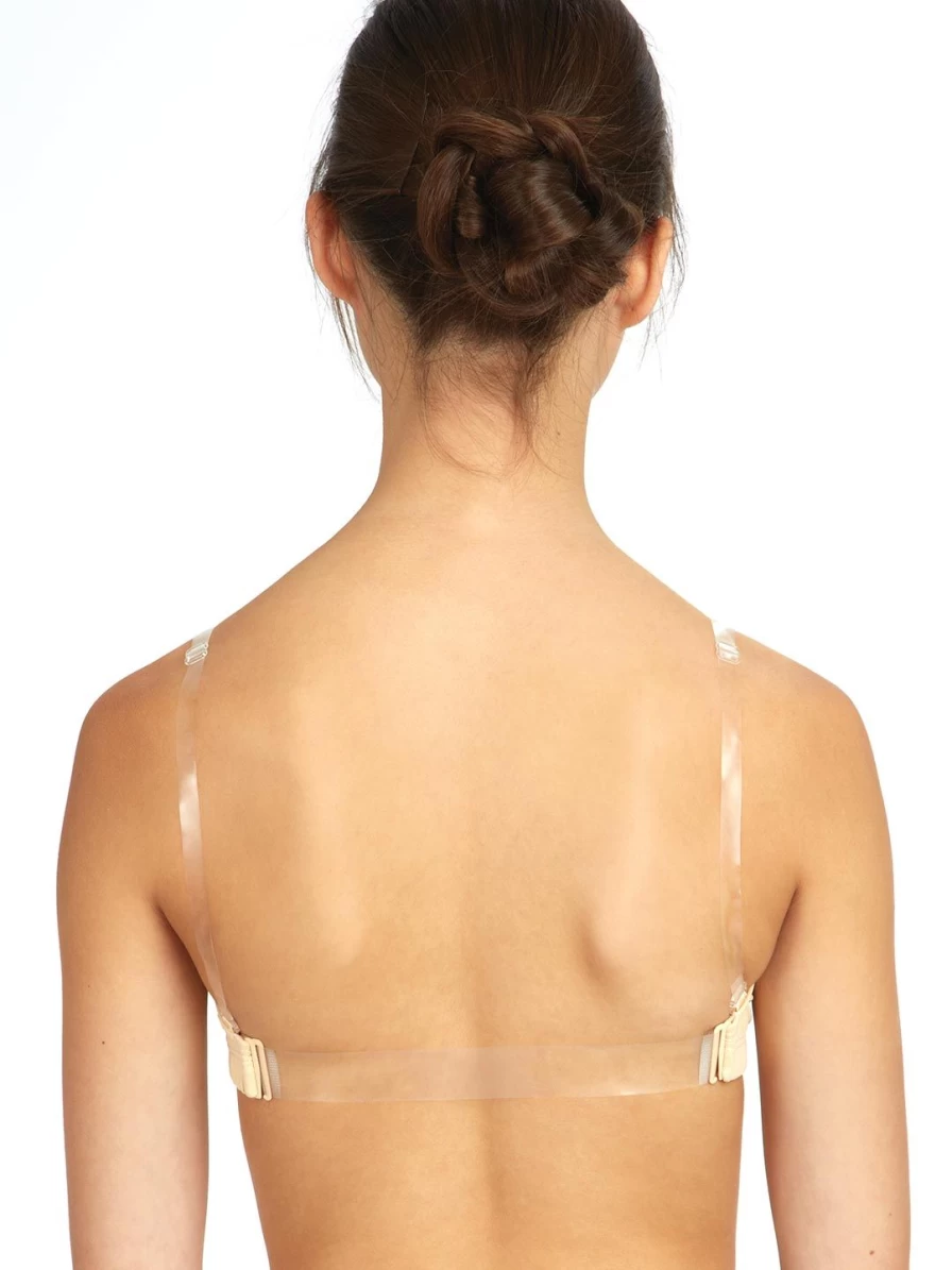 Capezio Clear Replacement Back Straps - 3 Pack (27.9cm & 33cm Sizes) for Dancewear & Costumes