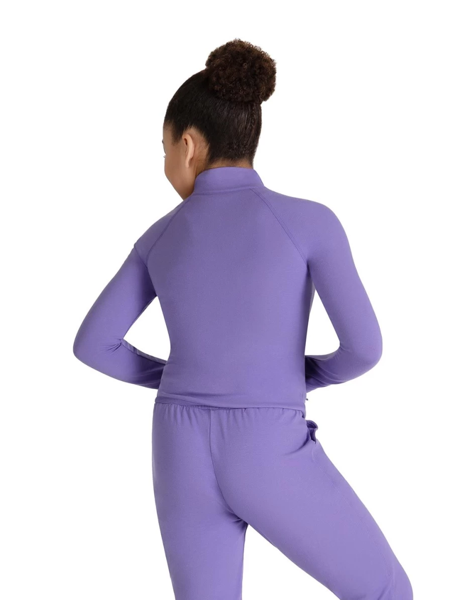 Capezio Gray Studio Collection Jacket for Kids - Dance Wear & Performance Apparel