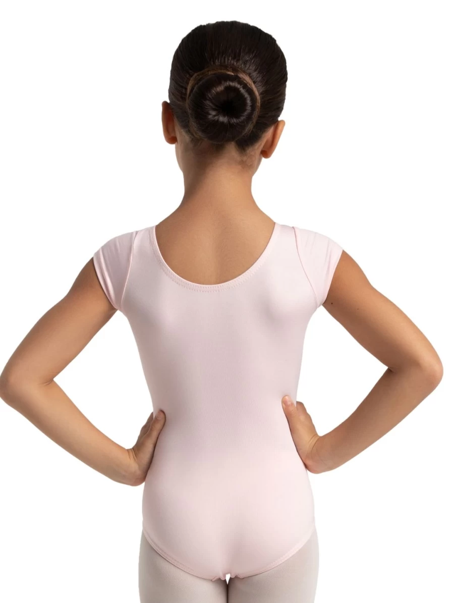 Capezio Girls Studio Collection Short Sleeve Dance Leotard for Ballet & Performance