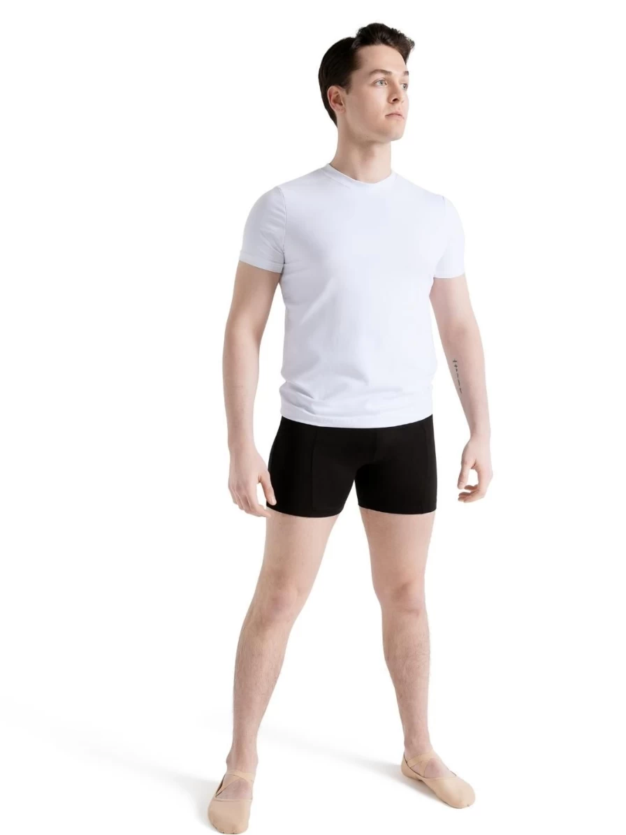 Capezio Men's Studio Collection Crew Neck T-Shirt - Classic Fit Cotton Tee