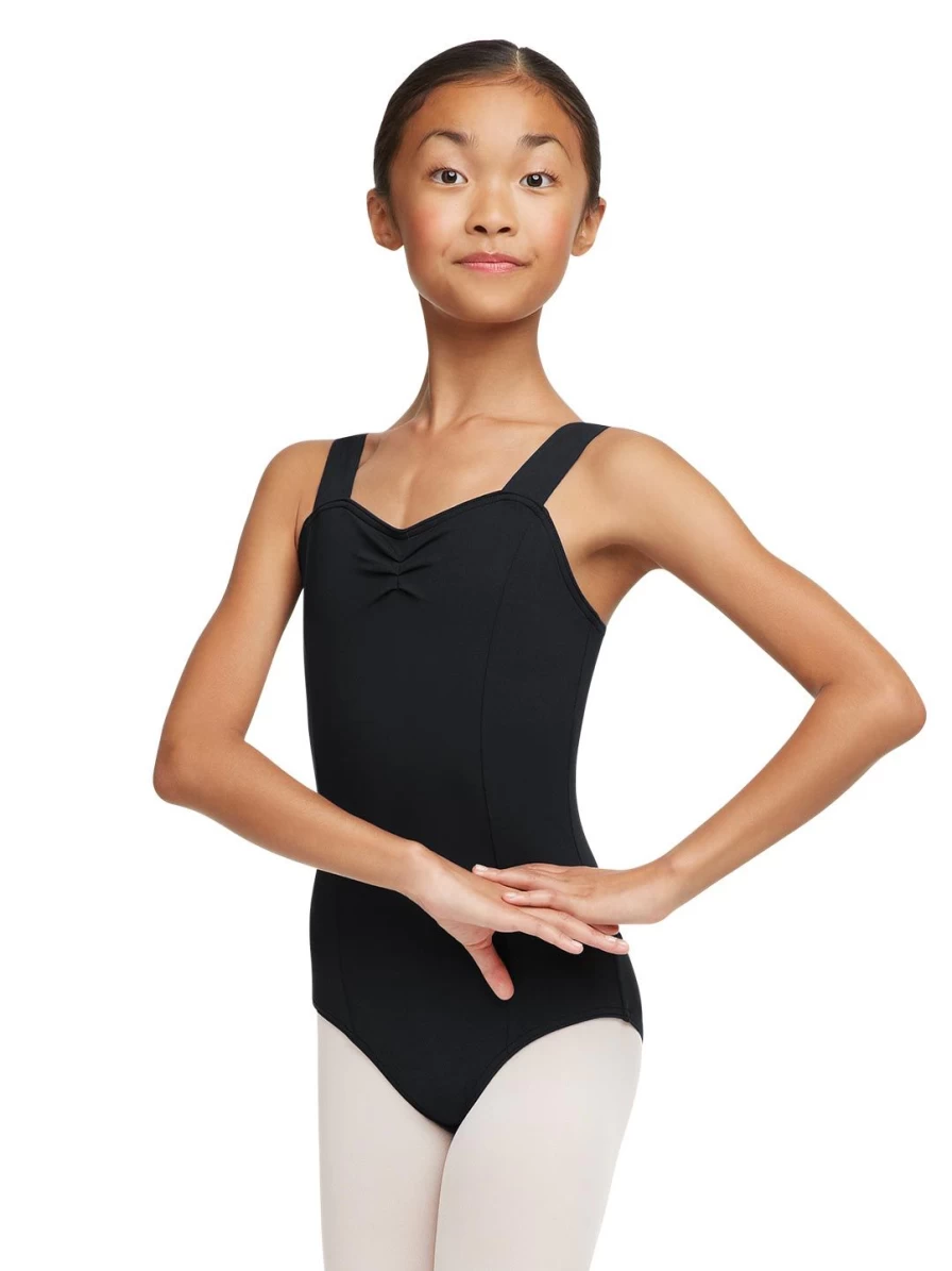 Capezio Girls Wide Strap Dance Leotard - Comfortable Ballet Leotards for Kids