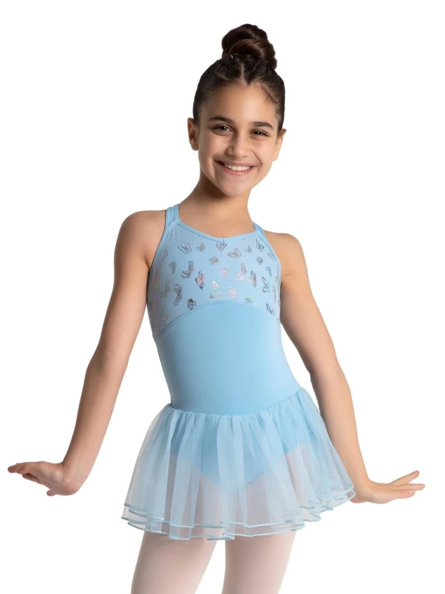 Capezio Girls Monarch Tutu Dress - Social Butterfly Ballet Skirt for Dance & Performance