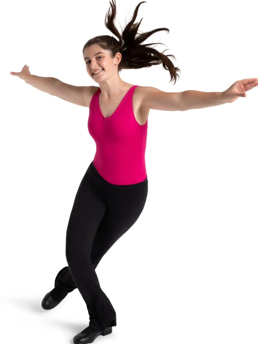 Capezio Black Cross Front Dance Pants - Studio Collection