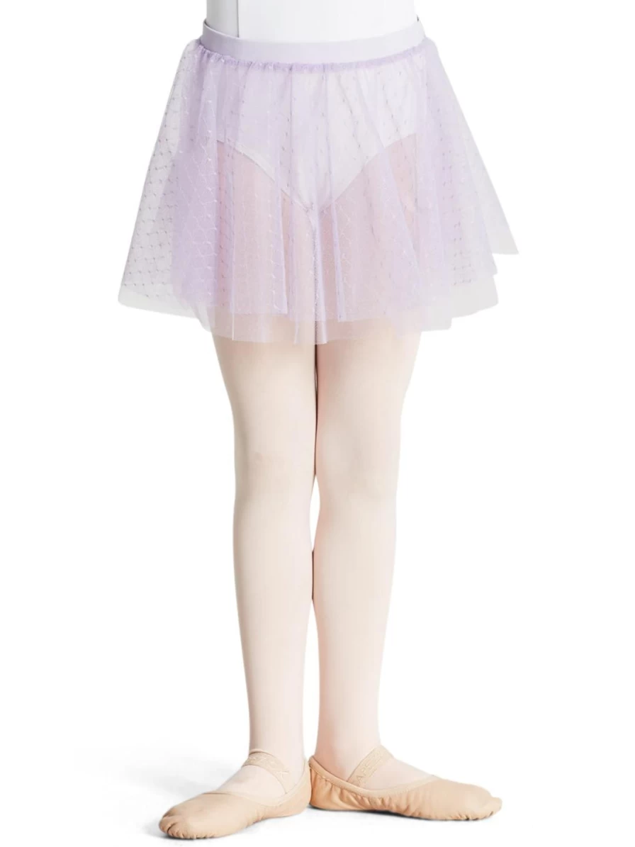 Capezio Girls Double Layer Pull On Skirt - Comfortable Stretch Waist Dance Skirt