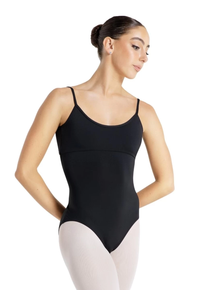 Capezio Black Camisole Leotard with Twist Back for Dance & Performance