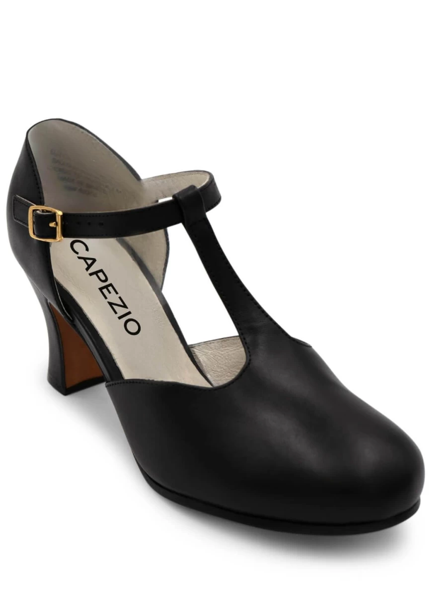 Capezio Women's Closed Toe T-Strap Character Dance Shoes for Performances